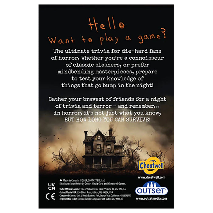 Horror Trivia Card Game