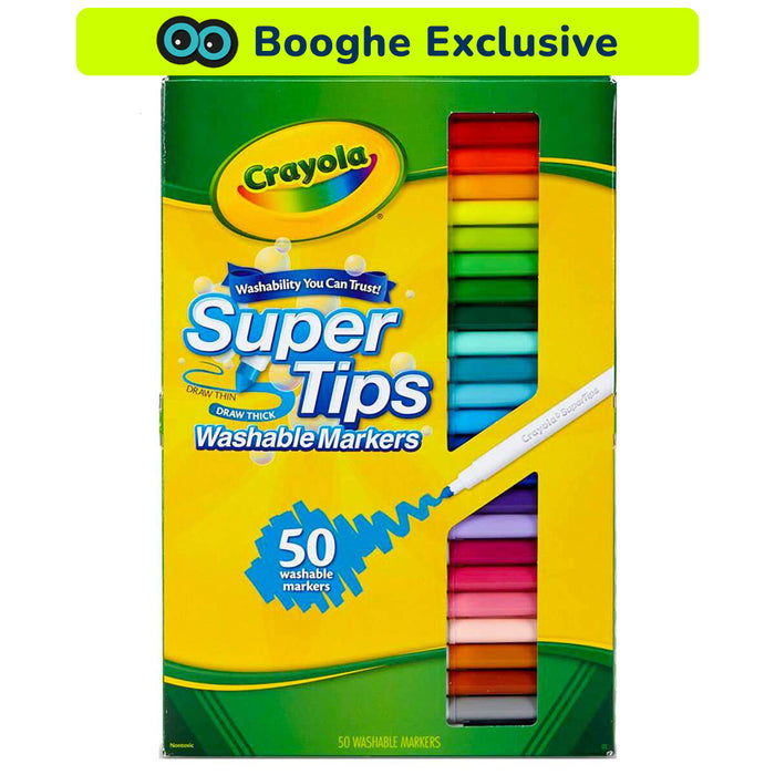 Crayola 50 Super Tips Washable Coloured Markers