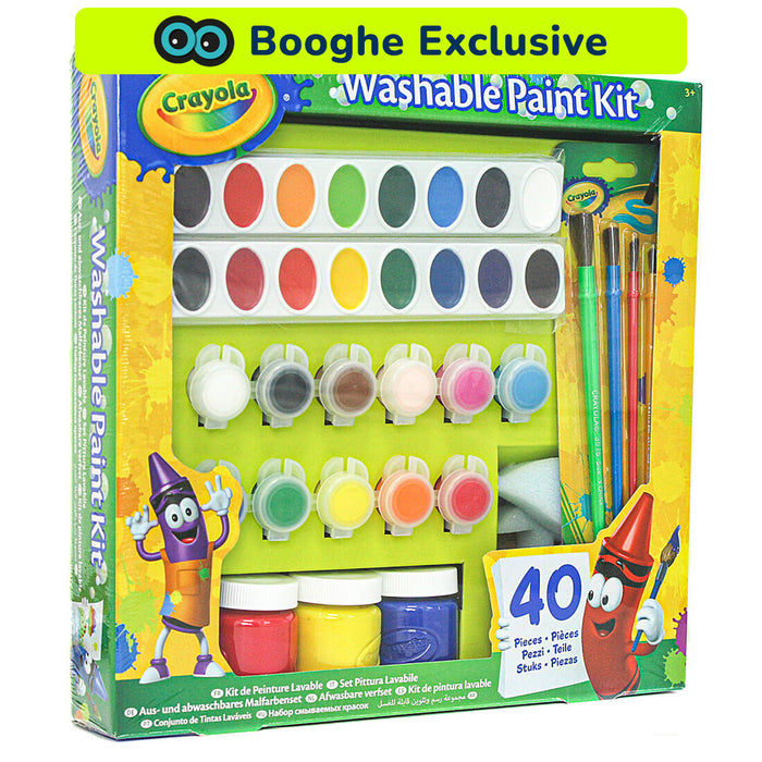 Crayola Washable Paint Kit with 40 Pieces