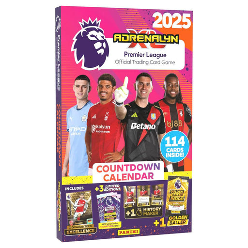 Panini Premier League 2025 Adrenalyn XL Official TCG Countdown Calendar