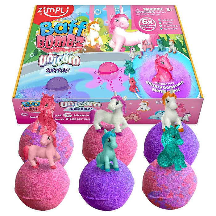 Zimpli Baff Bombz Unicorn Surprise! (6 Pack)
