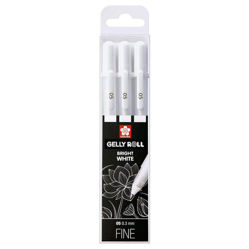 Sakura Gelly Roll set Bright White fine 3 pens