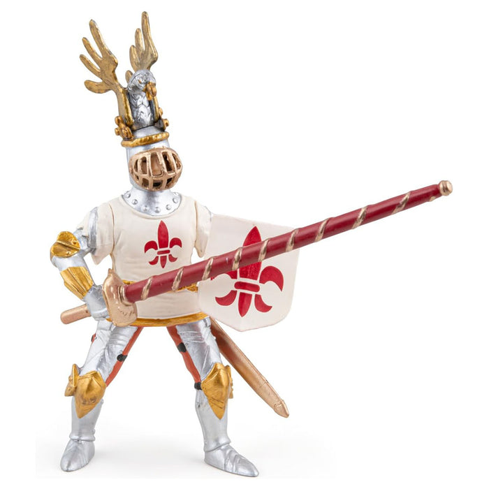 Papo White Knight Fleur de Lys Figure
