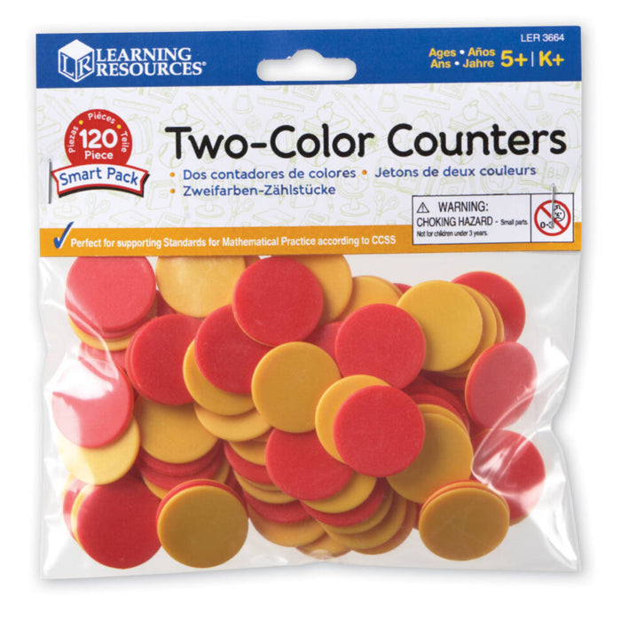 Learning Resources Two-Colour Counters (100 Pack)