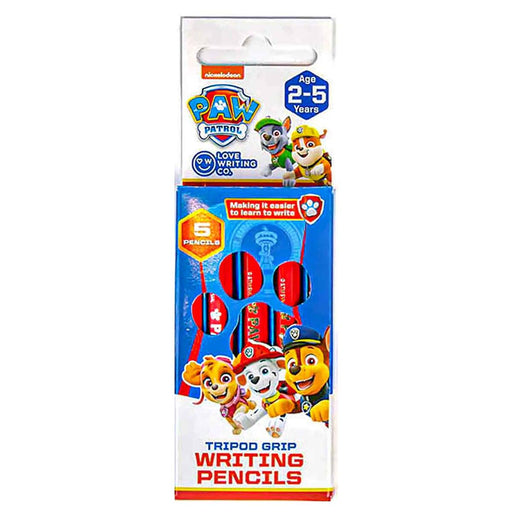 Love Writing Co. PAW Patrol Tripod Grip Writing Pencils (5 Pack)