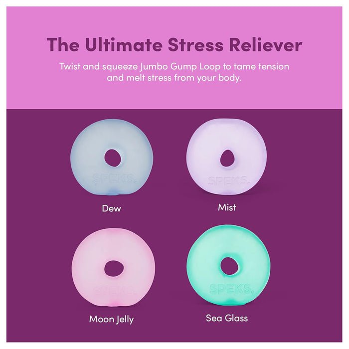 Speks Gump Memory Gel Stress Loop Moon Jelly