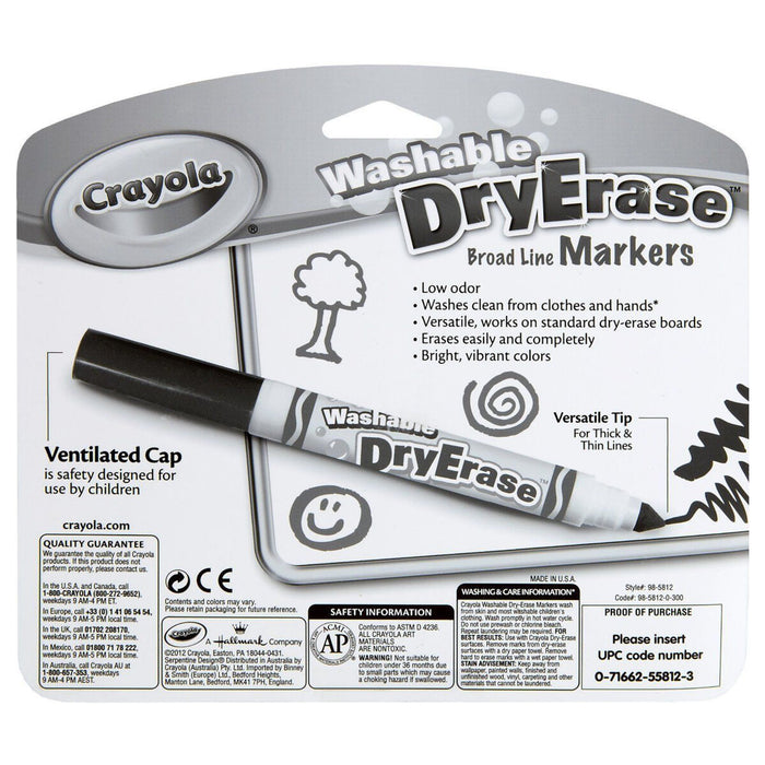 Crayola Washable Dry Erase Markers (8 Pack)