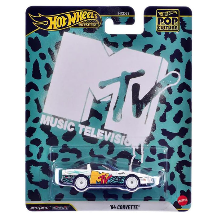 Hot Wheels MTV Pop Culture '84 Corvette Die Cast Car