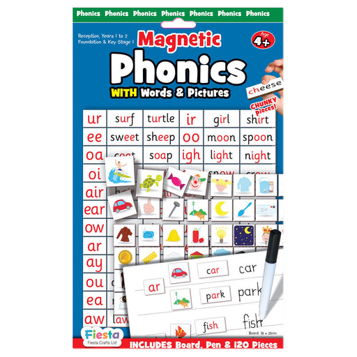 Fiesta Crafts Magnetic Phonics with Words & Pictures Set