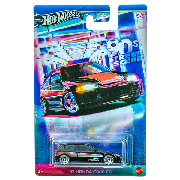 Hot Wheels 90's Street Scene '92 Honda Civic EG 1:64 Car (5/5