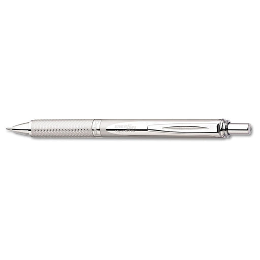 Pentel EnerGel Sterling BL407 Silver Rollerball Pen