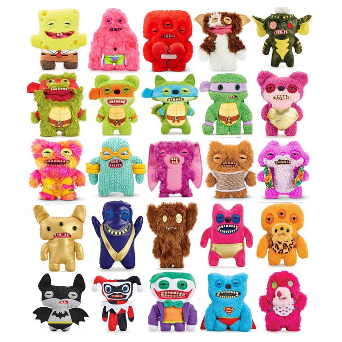 Fuggler Funny Ugly Monster Rainbow Fur Grin Grin 9" Plush