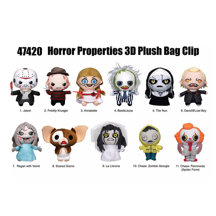 WB Horror Plush Bag Clips (styles vary)