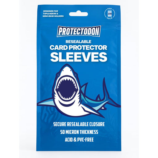 Protectodon Resealable Card Protector Sleeves (100 Pack)