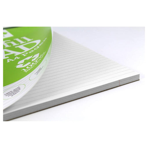 Silvine A4 Refill Pad 100% Recycled 160 Pages Ruled