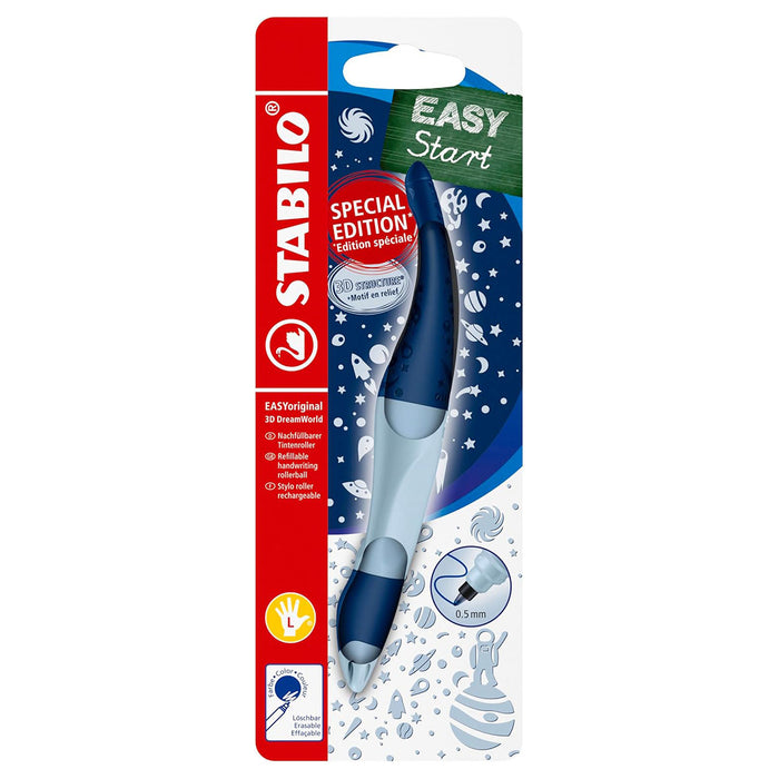 STABILO EASYoriginal 3D DreamWorld Outer Space Left-Handed Rollerball Pen with Blue Ink