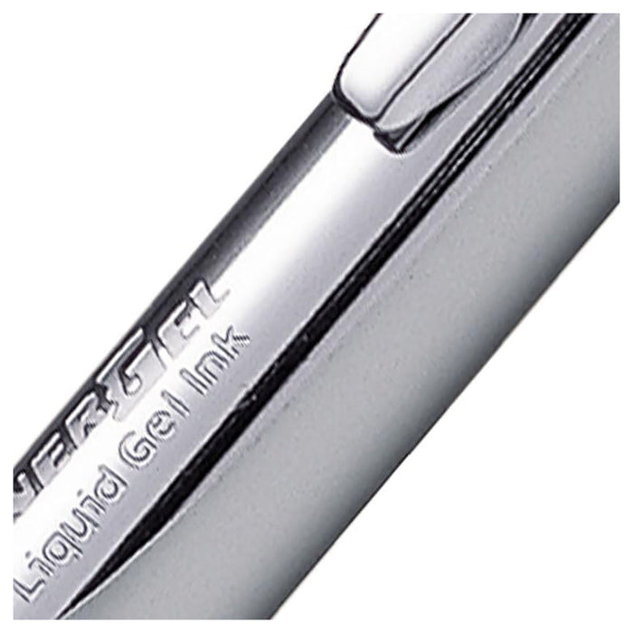 Pentel EnerGel Sterling BL407 Silver Rollerball Pen with Gift Box