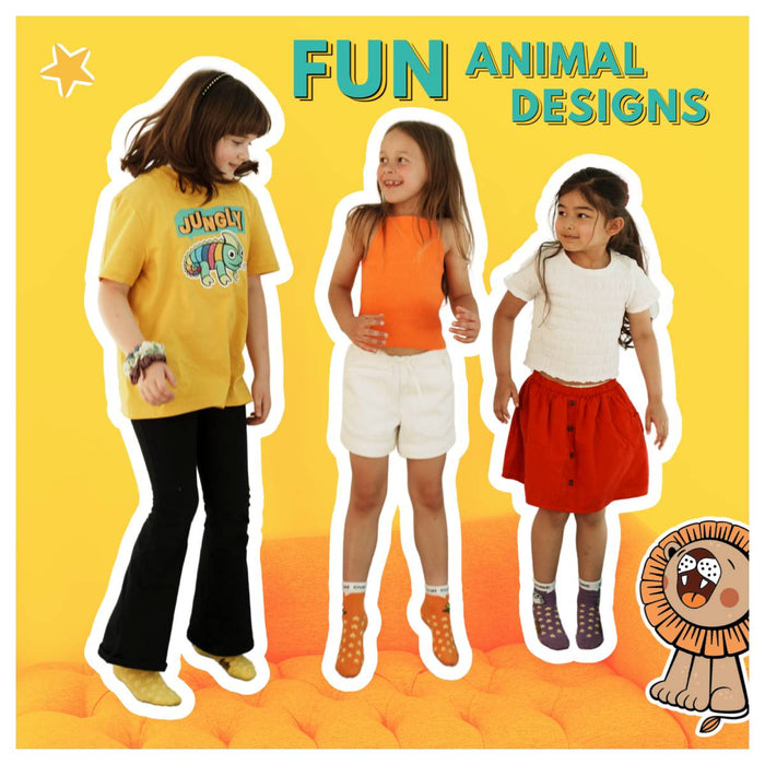Jungly Kids Colourful Socks 7 Pairs Size UK 6-8.5 