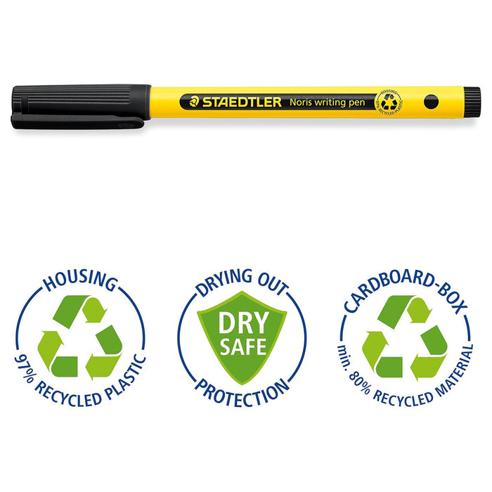 Staedtler Noris Writing Pen Assorted Colours (4 Pack)