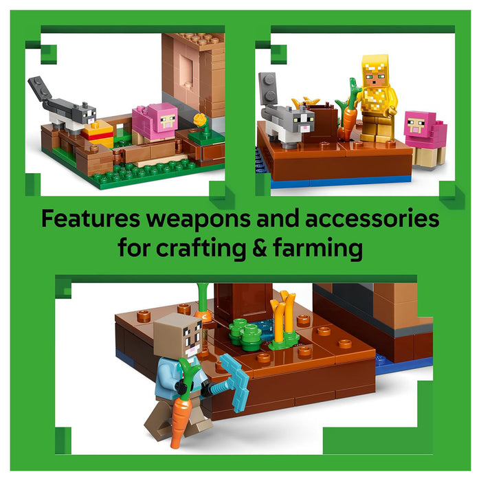 LEGO Minecraft Evoker Village Attack Building Set
