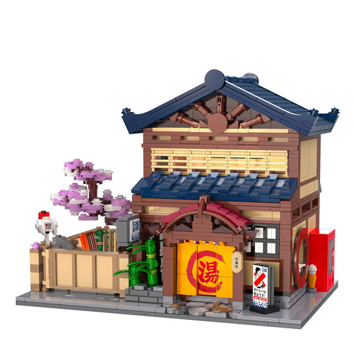 CaDA Japanese Sento Bathhouse 1249 Piece Building Set