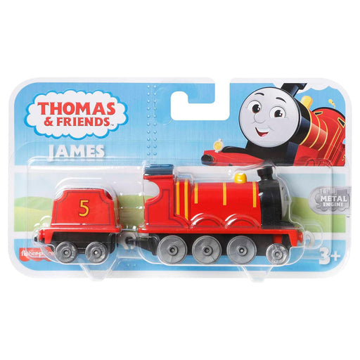 Thomas & Friends Die-Cast Push-Along Toy Train Engine Fisher-Price - James