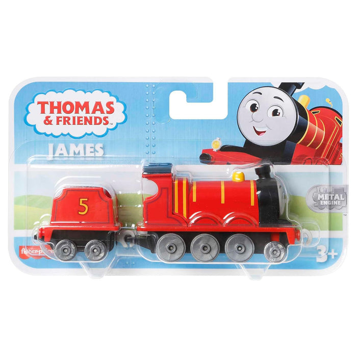 Thomas & Friends Die-Cast Push-Along Toy Train Engine Fisher-Price - James