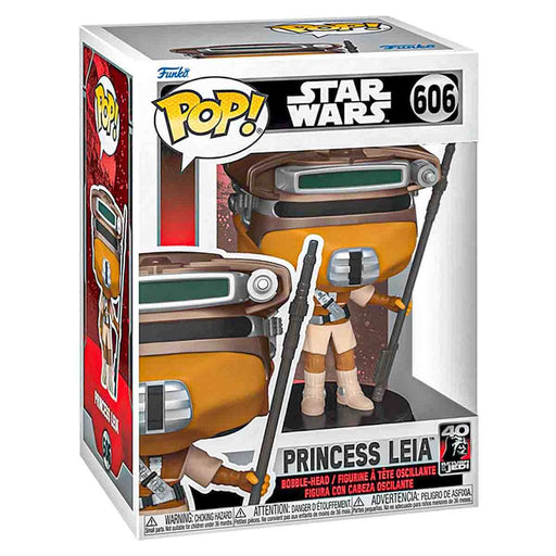 Funko Pop! Star Wars: Return of the Jedi 40th Anniversary: Princess Leia in Boushh Bobble-Head Figure #606