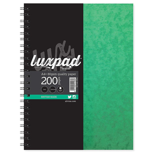Silvine Luxpad A4 Hardback Pressboard Notebook 200 Pages