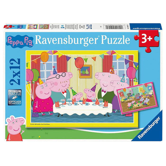 Ravensburger Peppa Pig Time to Celebrate 2 x 12 Piece Jigsaw Puzzles