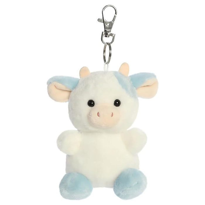 Palm Pals Skyla Blueberry Cow Clip-On 4" Plush