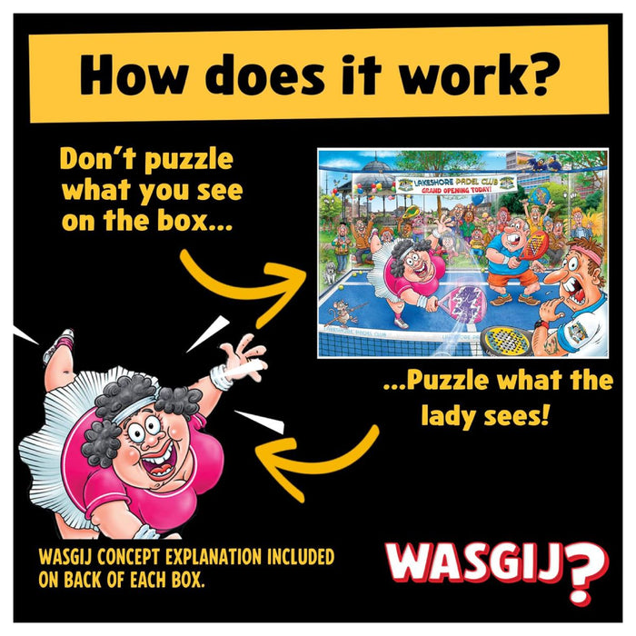 Wasgij Original 49: Padel Panic! 1000 Piece Jigsaw Puzzle