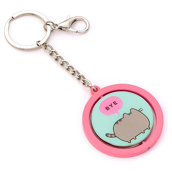 Pusheen 'Hi, Bye' Spinning Keyring