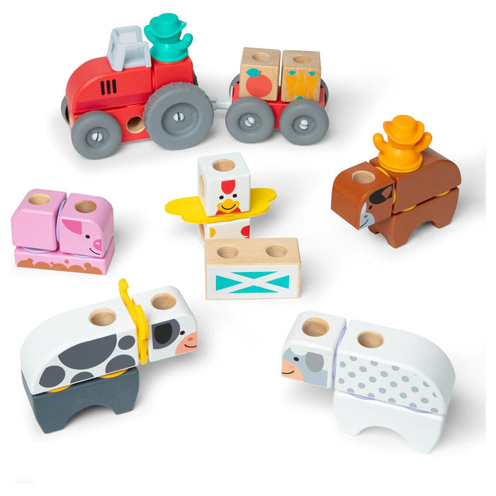 Melissa & Doug Blockables Farm Building Set