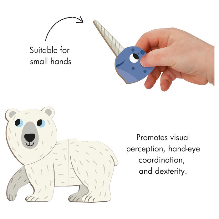 Janod Magneti'book Polar Animals Set