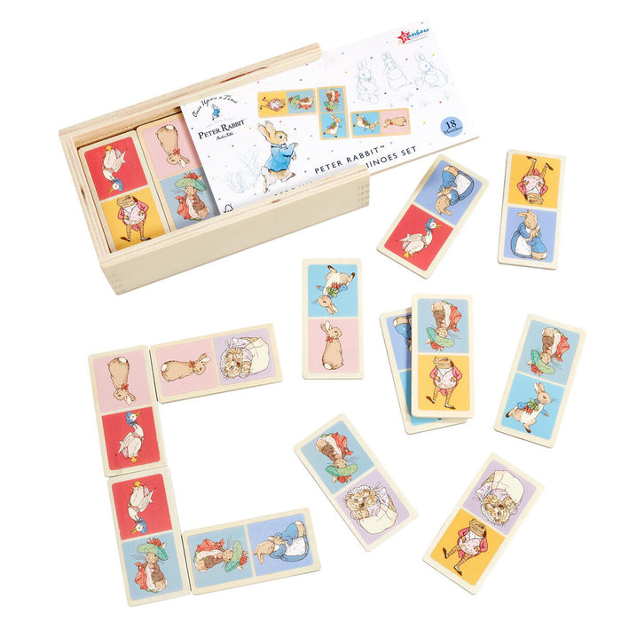 Peter Rabbit 28 Piece Wooden Dominoes Set