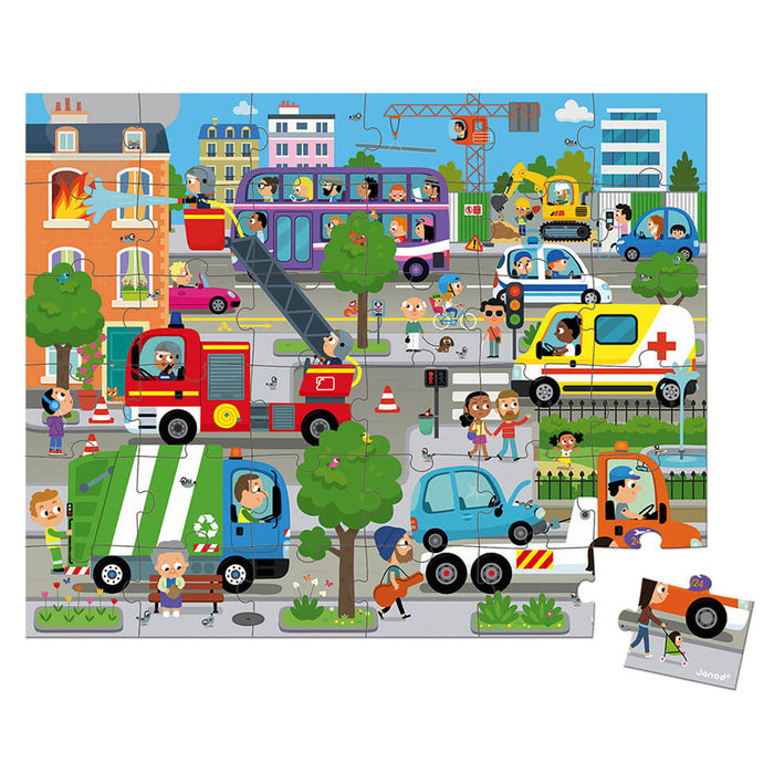 Janod Puzzle City 36 Piece Jigsaw Puzzle