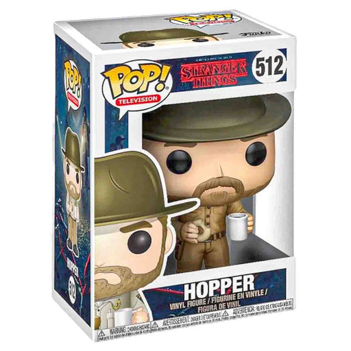Funko Pop! Television: Stranger Things: Hopper with Donut Vinyl Figure #512