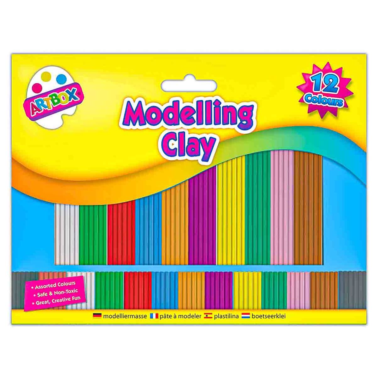 Artbox Modelling Clay 12 Assorted Colours — Booghe