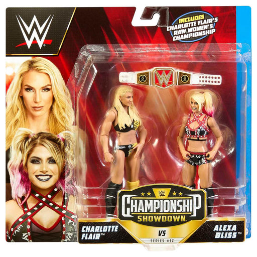 WWE Championship Showdown Series #12 Charlotte Flair vs Alexa Bliss Figures