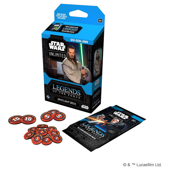 Star Wars: Unlimited: Legends of the Force Qui-Gon Jinn Spotlight Deck