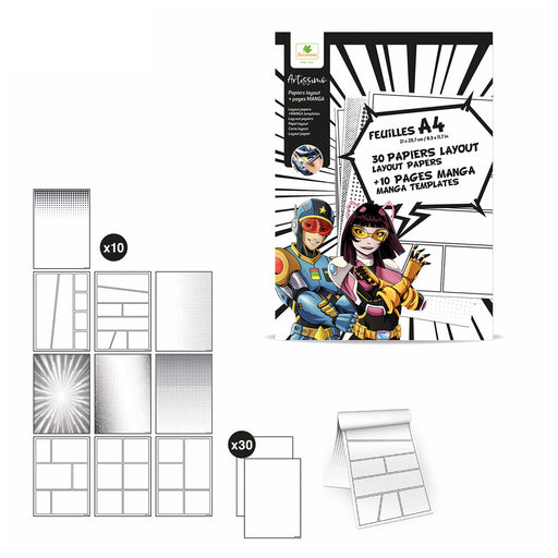 Sycomore Artissimo Manga Layout Papers A4 Pad