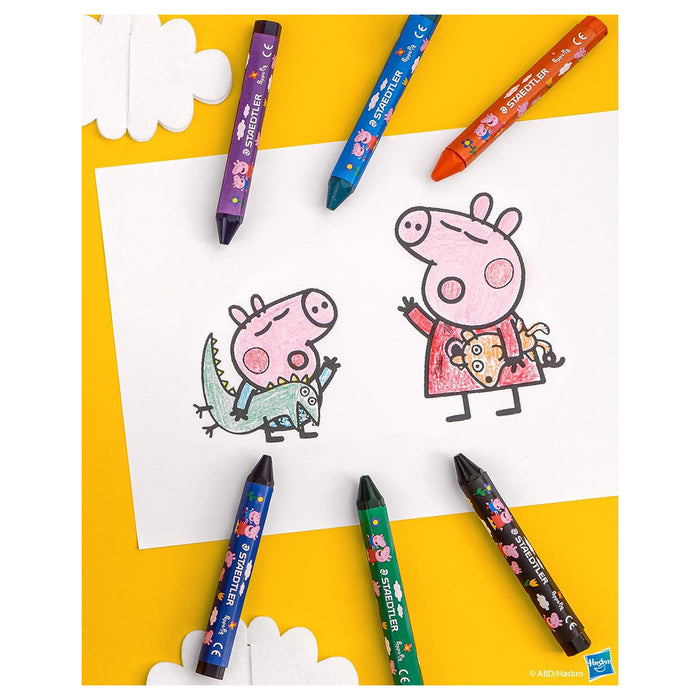 Staedtler Peppa Pig Noris Junior Wax Crayons (12 Pack)