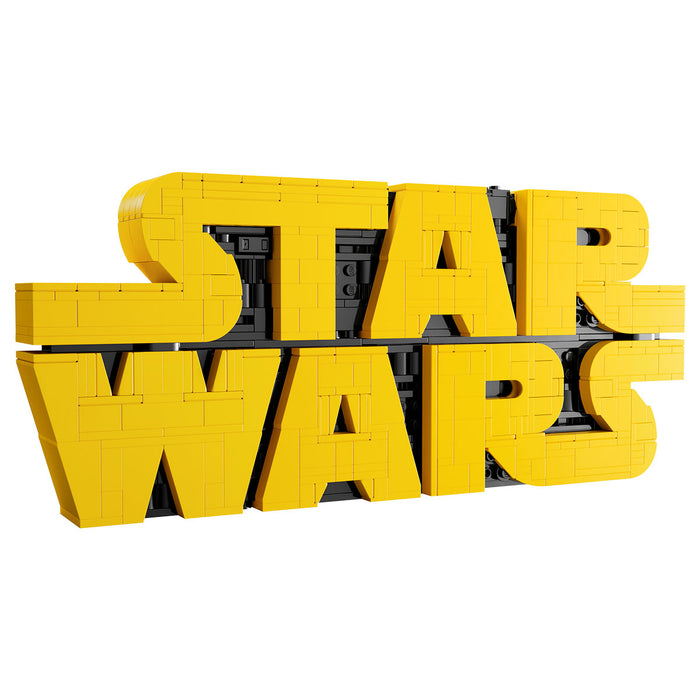 LEGO Brick-Built Star Wars Logo Building Set
