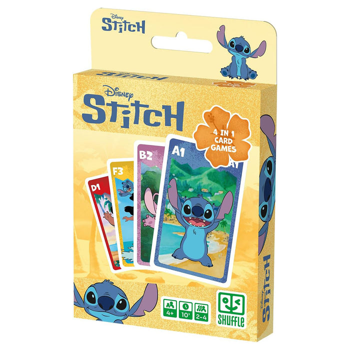 Shuffle Disney Stitch 4 in 1 Card Game