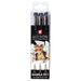 Sakura Pigma Micron fineliner Set Manga Collection 3 sizes, Black