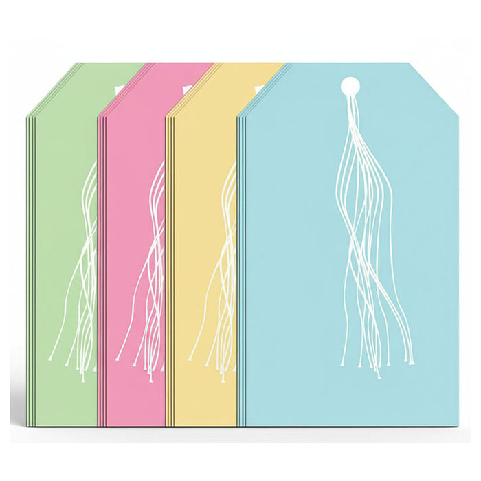 30 Luggage Labels Mixed Colour 135 x 75mm