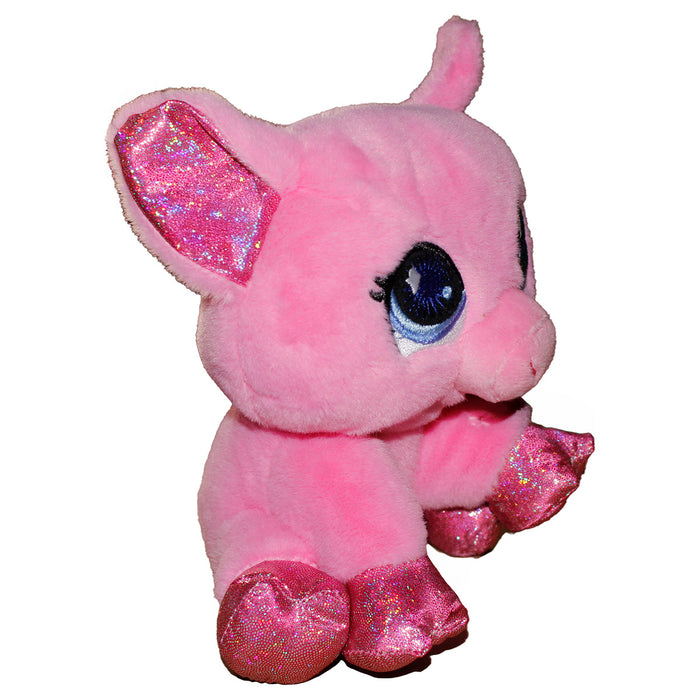 Littlest Pet Shop Pink Dog 6" Cuddle Plush Pet 