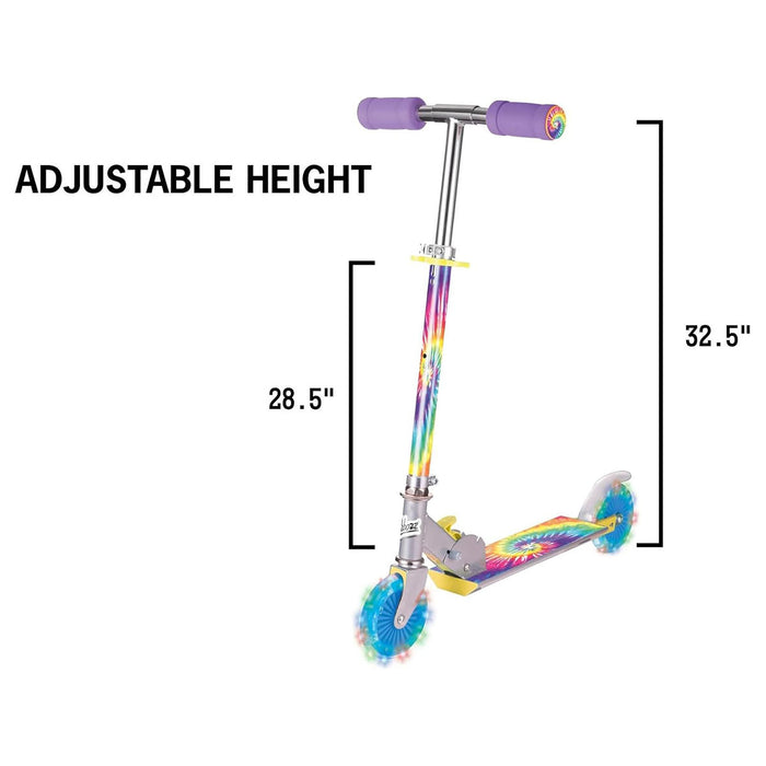 Ozbozz Tie Dye Light Up Scooter