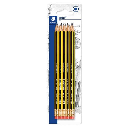 Staedtler Noris HB Pencil with Eraser Tip (10 Pack)